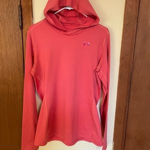Fleece lined hooded long sleeve